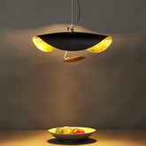 Modern-chandelier-light-with-black-and-gold-design